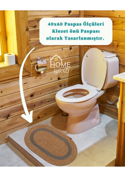 2'li Takım Jüt, Hasır, Paspas, Banyo Paspası, Banyo Paspas Takımı ve Banyo Sepeti