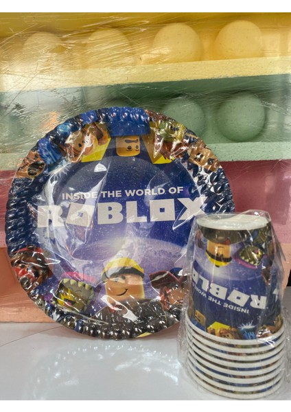 Roblox Karton Tabak ve Bardak 8lı