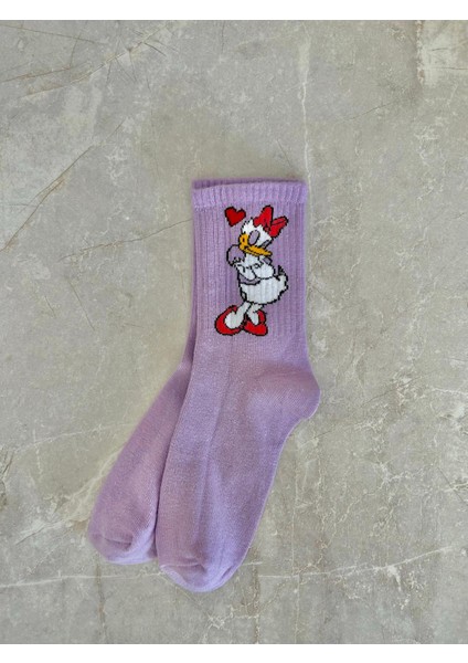 Sky Socks 5'li Mickey Mouse Neşeli Çizgi Karakter Seti Kokulu Tenis Kolej Çorap