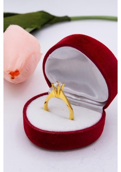 22 Ayar Altın Tektaş Kadın Yüzük XLTY022