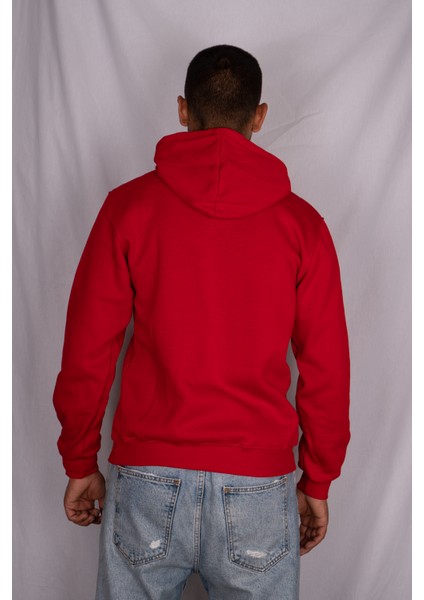 Eliesarelite Kapüşonlu Kanguru Cep Detaylı Erkek Sweatshirt