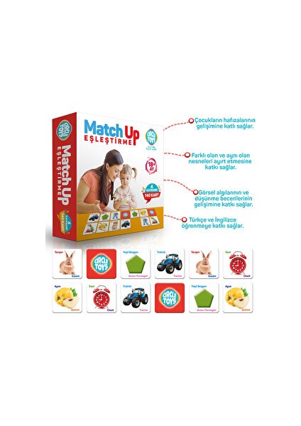 Match Up Eşleştirme Kartları ( 1 Adet )