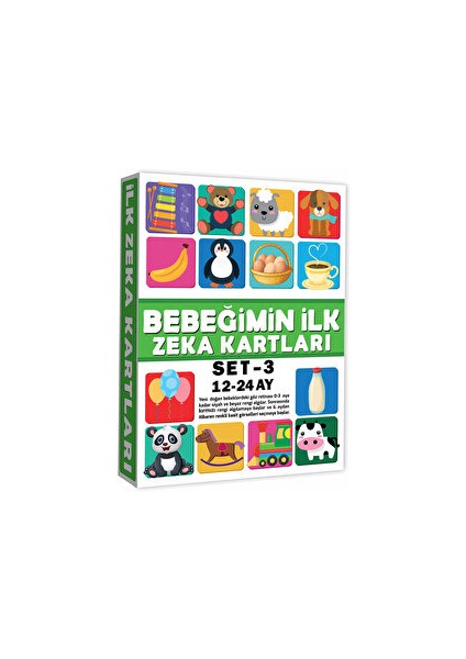 Eğitici Kartlar 12-24 Ay Erken Eğitim Zeka Kartı ( 1 Adet )
