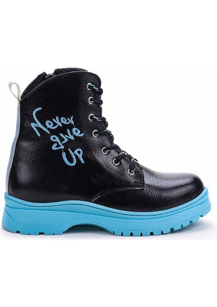 Termo Taban Kız Çocuk Bot 610 Çatlak Siyah - Turkuaz indirimleri