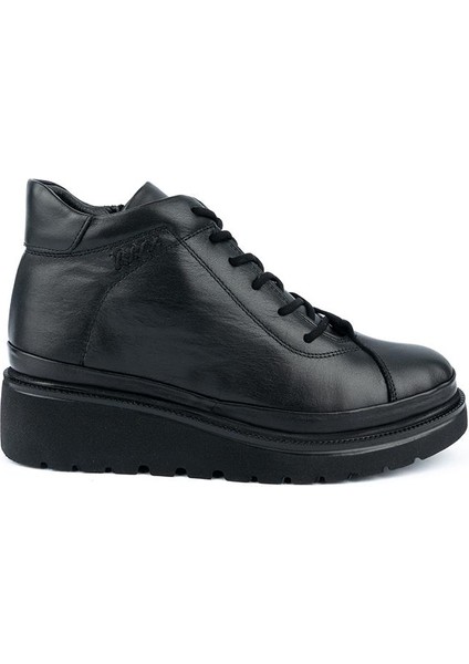 Deri Modern Rahat Tam Tarz Deri Bot Siyah 3520 modelleri