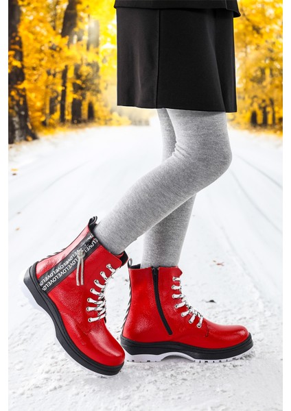 Termo Taban Kız Çocuk Bot 622 Çatlak Kırmızı