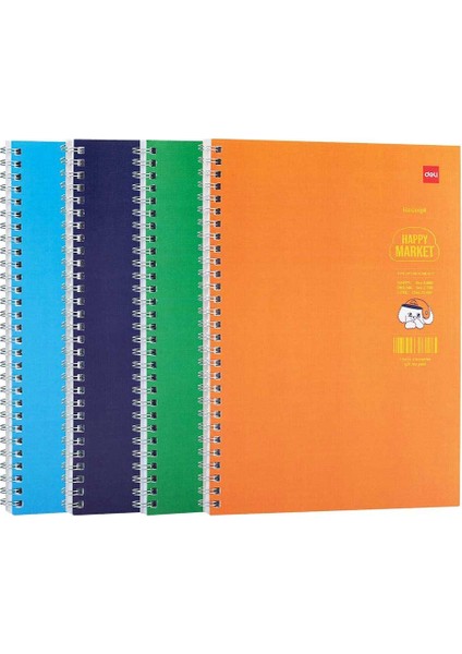 Happy Market B5 60 Yp. Spiralli Defter LB560