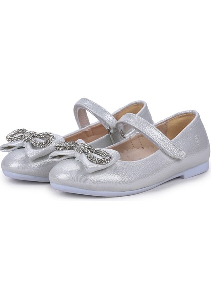 Papyon Taşlı Cırtlı Kız Çocuk Babet Ayakkabı 254 Vakko Sedef modelleri