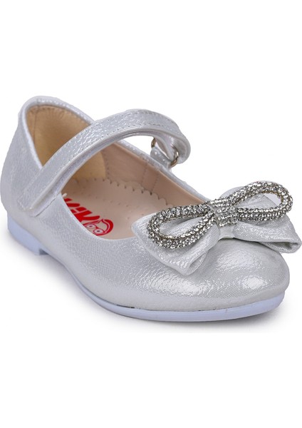 Papyon Taşlı Cırtlı Kız Çocuk Babet Ayakkabı 254 Vakko Sedef indirimleri