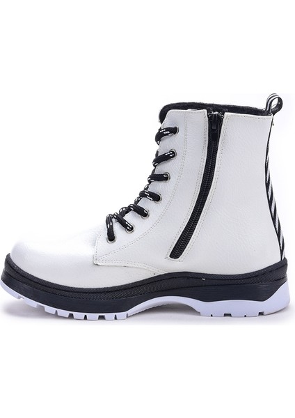 Termo Taban Kız Çocuk Bot 621 Kırışık Taşlı Beyaz indirimleri