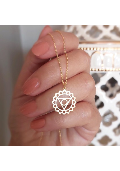 925 Ayar Gümüş Boğaz Çakrası Kolye
