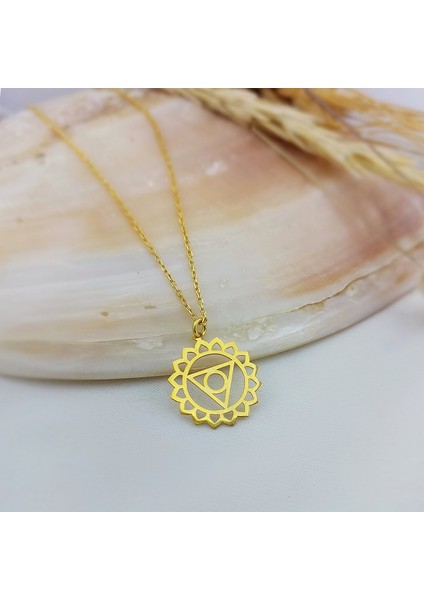 925 Ayar Gümüş Boğaz Çakrası Kolye indirimleri