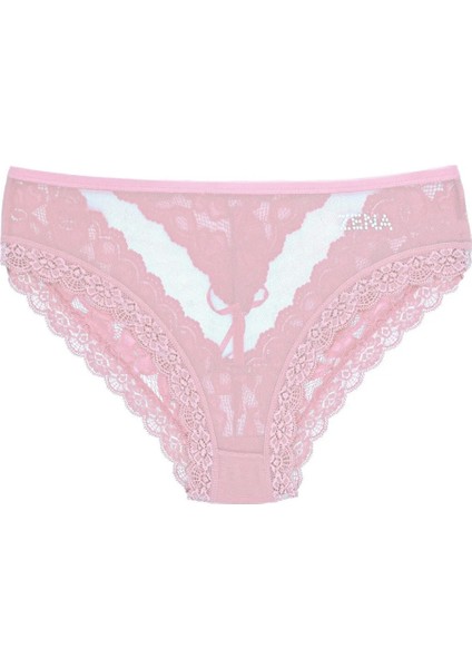 Kadın Külot Tül Arkası Fiyonklu Dantel Slip Kadın Slip Günlük Külot Rahat Külot Iç Giyim