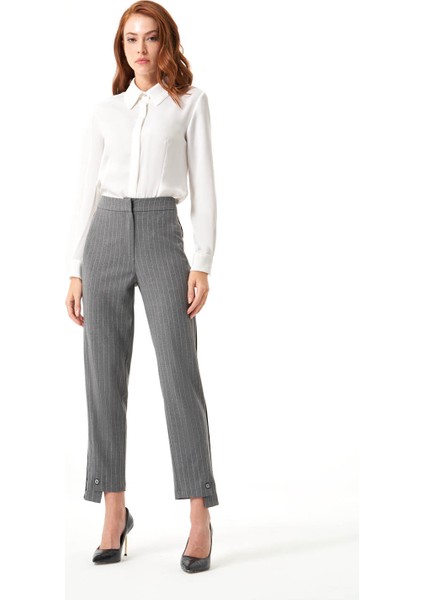 Çizgili Gri Pantolon fiyatları