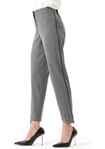 Çizgili Gri Pantolon fırsatları