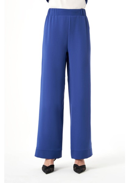 Paçası Parçalı Indigo Pantolon