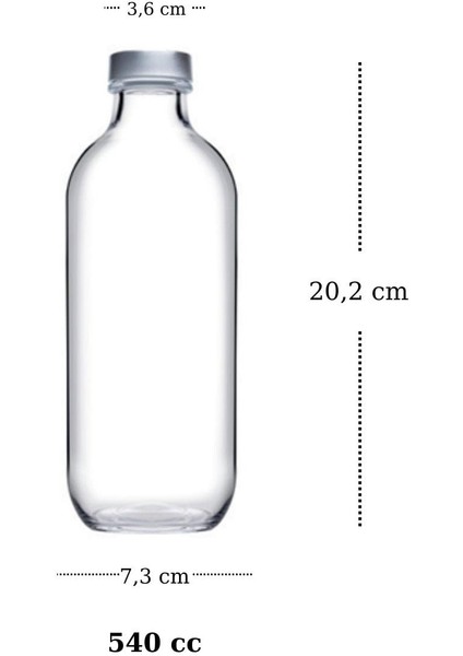 Iconic 6'lı Su Şişesi Seti 3 Boy (1100CC-540CC-340CC)