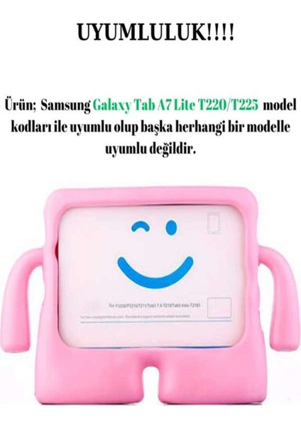 Galaxy Tab A9 SM-X110  8.7 Inç Çocuklar Için Standlı Silikon Tablet Kılıfı