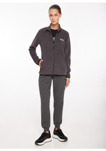 Antrasit Kadın Kapüşonlu Polar Sweatshırt D3WL-SWT27