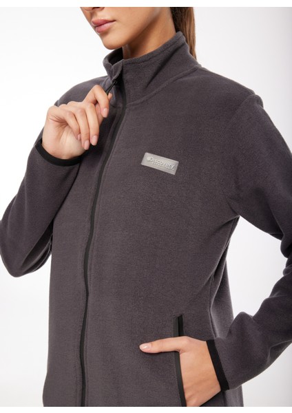 Antrasit Kadın Kapüşonlu Polar Sweatshırt D3WL-SWT27 modelleri