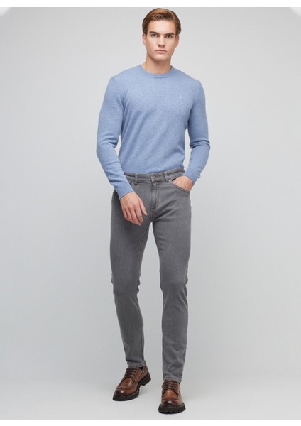 Normal Bel Normal Paça Slim Fit Gri Erkek Pantolon BBFW23MPT003 fiyatları