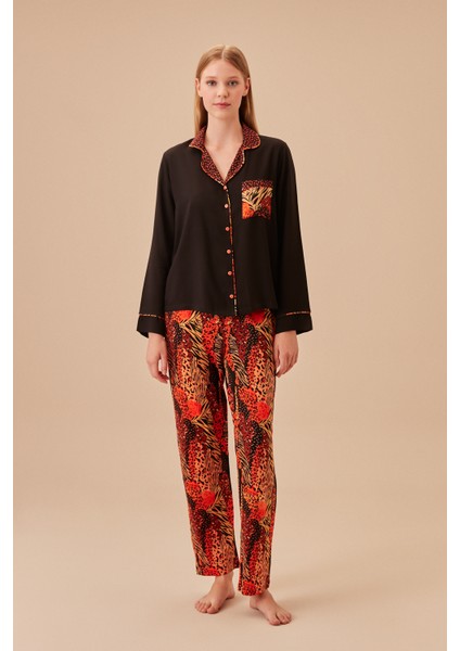 African Maskülen Pijama Takımı