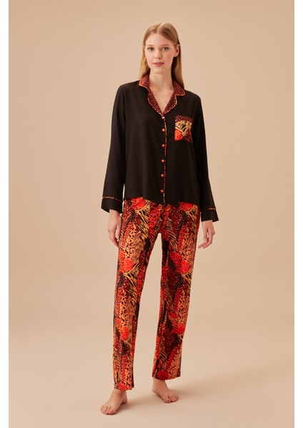 African Maskülen Pijama Takımı