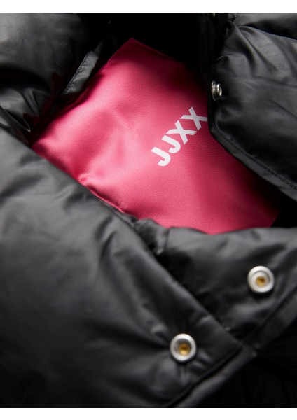 Kapüşonlu Siyah Kadın Mont 12237579 modelleri