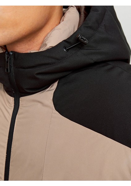 Kapüşonlu Puffer Vizon Erkek Mont 12239001 modelleri