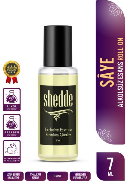Saye Kokulu Alkolsüz Esans 7 ml Parfüm Esansı Roll-On Edp Cep Parfüm Esansiyel Yağ