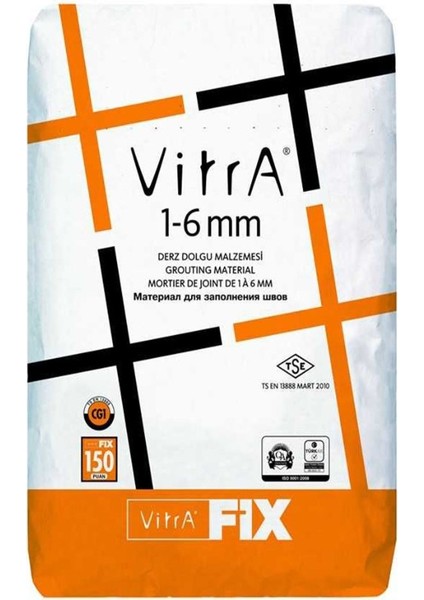 Vitra Vıtrafıx 1-6 mm Bej 20 kg F21105020