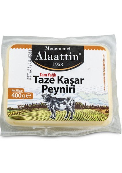 Tam Yağlı Kaşar Peyniri 400 Gram