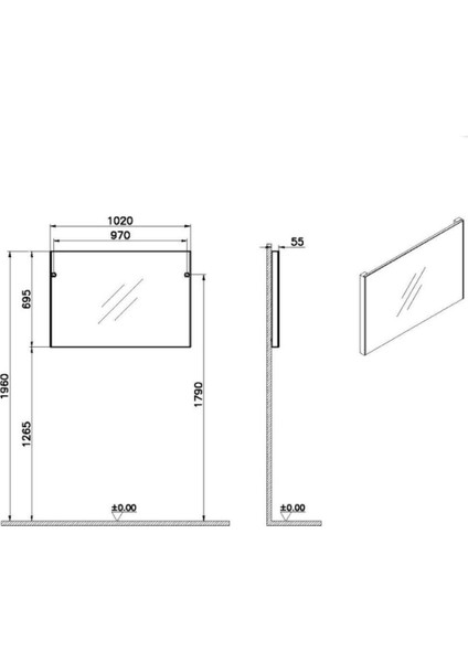 Basis 100 Cm Düz Ayna 66907 fiyatları