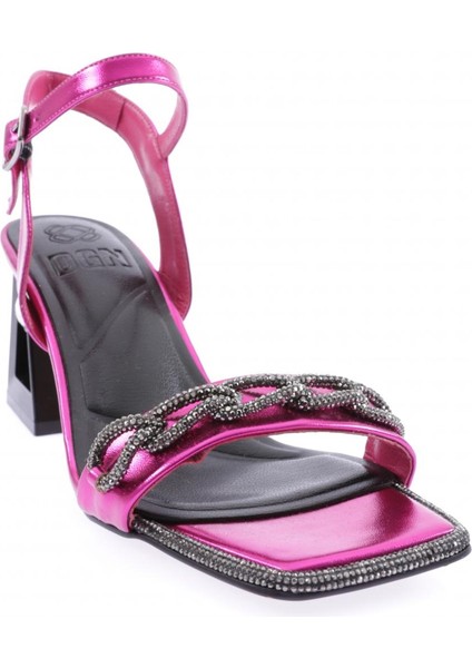 617-23Y Kadin Silver Taş Bantli Topuklu Sandalet fiyatları