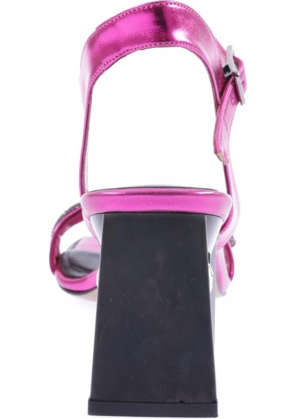 617-23Y Kadin Silver Taş Bantli Topuklu Sandalet fırsatları