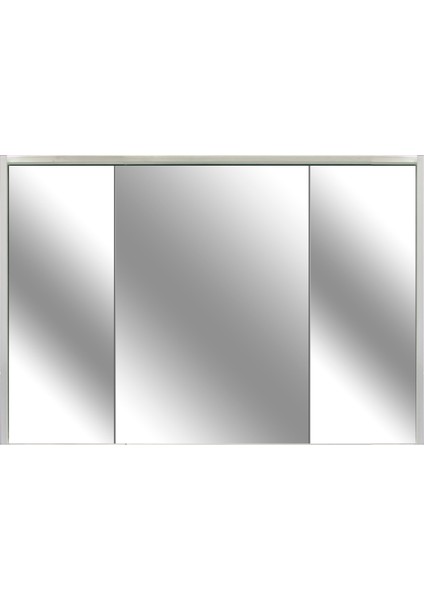 Meta Aydınlatmalı Dolaplı Ayna Mat Beyaz 120 Cm Kb300008