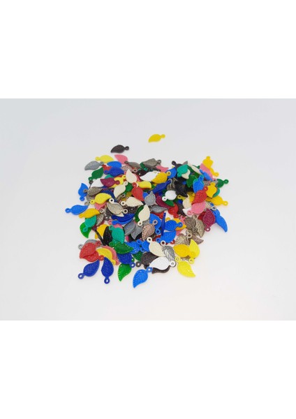 Karışık Renkli Kaplamalı Oyalık Boncuk Pulu (25 Gram)