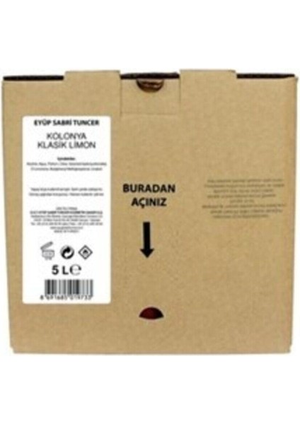 Klasik Limon Kolonyası 5 Lt (Dökme Paket) fiyatları