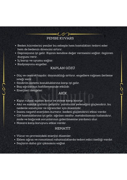 Sertifikalı Akik Taşı Kaplangözü Pembe Kuvars Hematit Taşı Doğal Taş Kombin Hediye Erkek Bileklik indirimleri