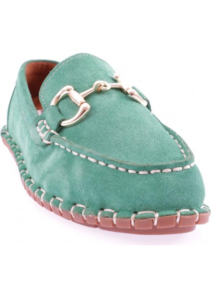 600-23Y Kadin Dikiş Detayli Metal Tokali Loafer Ayakkabi fiyatları