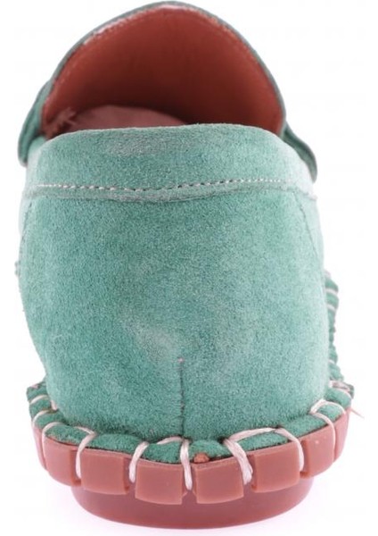 600-23Y Kadin Dikiş Detayli Metal Tokali Loafer Ayakkabi fırsatları