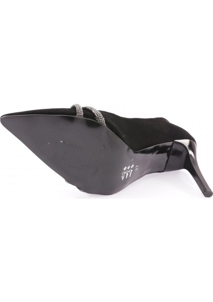 KN-02-23Y Kadin Silver Taşli Bantli Abiye Ayakkabi