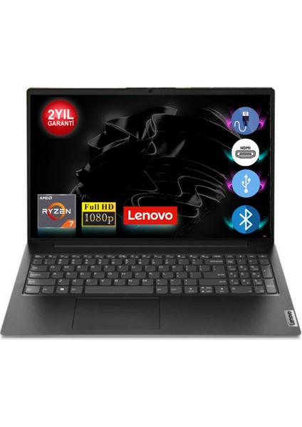 V15 G4 Amd Ryzen 5 7520U 8 GB 512 Sdd 82YU00Q6TXA1 15.6" Fdos Taşınabilir Bilgisayar