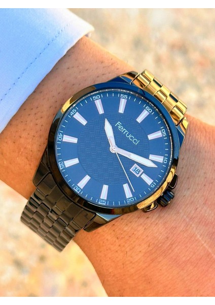 FRC.FT.1.142 Ferrucci Çelik Kordon 30 mt Suya Dayanıklı Yeni Sezon Şık Tasarım Erkek Kol Saati fırsatları