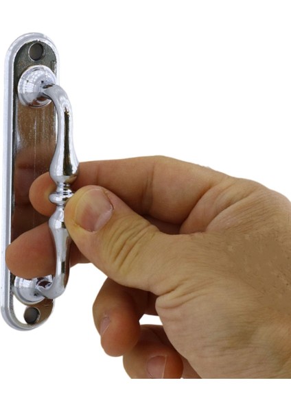 Çekme Kolu Metal Mobilya Mutfak Dolabı Çekmece Kapı Dolap Kapak Kulpu Kulbu Krom 12 Cm Çekme Kulp