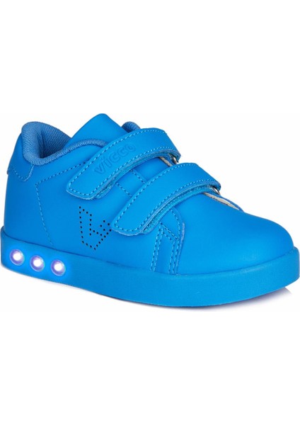 Oyo Sneaker Saks Mavi Erkek Çocuk Işıklı Spor Ayakkabı