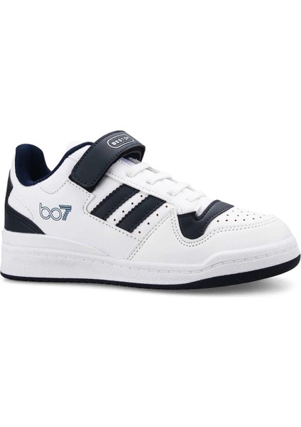 Bestof Jordan Sneaker Lacivert Beyaz Mevsimlik Unisex Çocuk Spor Ayakkabı