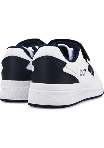 Bestof Jordan Sneaker Lacivert Beyaz Mevsimlik Unisex Çocuk Spor Ayakkabı