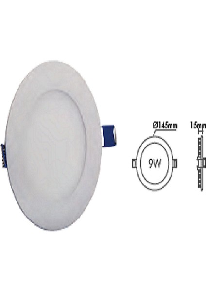 Lena 9W Ilık Beyaz 4000K Led Panel