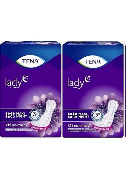 Lady Maxi Night Kadınlar İçin Gece Mesane Pedi 24 Adet